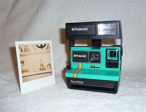 Rainbow Striped Polaroid Sun 600 Lms Fun To Use And Display Upcycled