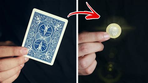 Card Changes To Coin In A Blink Visual Magic Trick Revealed Youtube