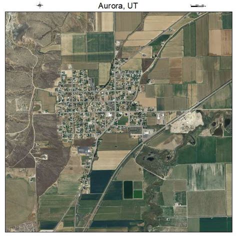 Aerial Photography Map Of Aurora Ut Utah
