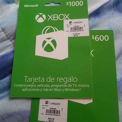 Tarjeta De Regalo Xbox 600 Entrega Inmediata 50000 En Mercado Libre