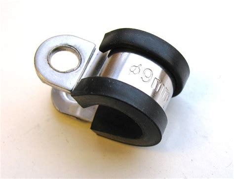 Rubber Lined Steel P Clips Brake Pipe Tube Cable Wire Mounting Bracket 304ss Ebay