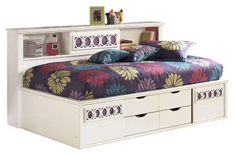 Zayley Twin Bookcase Bed White Large Bookcase Bed Bed Storage