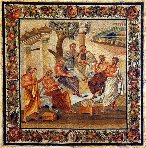 Pompeii Mosaic From The Villa Of T Siminius Stephanus Platos