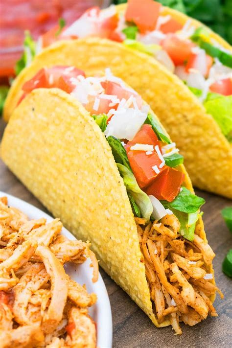 In a large bowl combine the chicken soup, sour cream, diced tomatoes, black beans, taco seasoning, and chicken taco casserole recipe. Shredded Chicken Tacos (One Pot) | One Pot Recipes