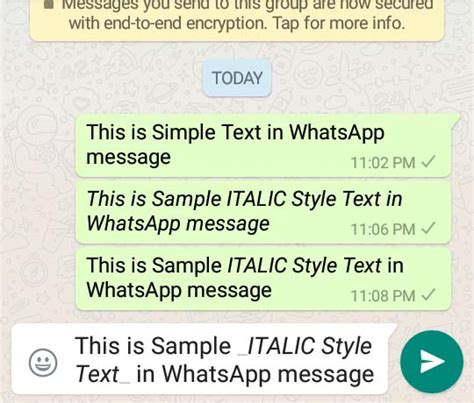 How To Bold Italic Strikethrough Message Text In Whatsapp