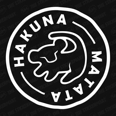 Hakuna Matata, Simba Vinyl Decal | Vinyl decals, Disney decals, Hakuna ...