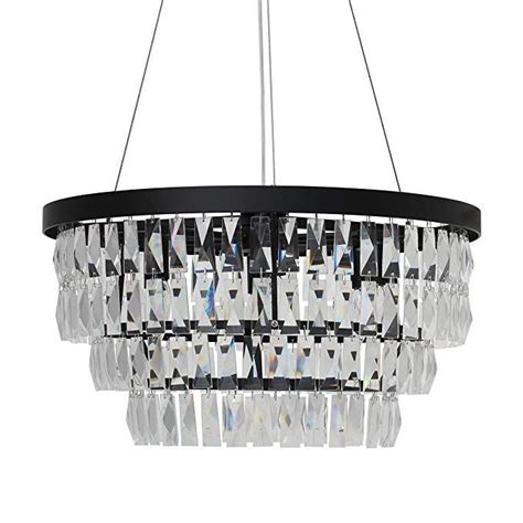 The kalco lighting essex drum pendant has a classic air that is also relevant in modern spaces. Marquis Drum Crystal Chandelier Black | Crystal chandelier ...