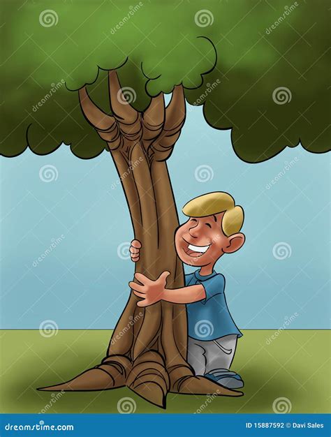 The Boy And The Tree Stock Photography Image 15887592