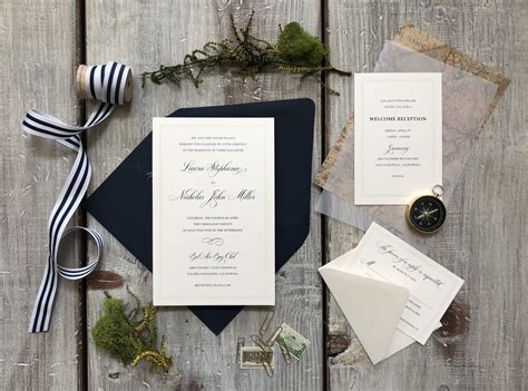 Nautical Wedding Invitation Suite Too Chic And Little Shab Design