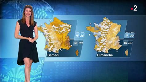 Revoir les bulletins météos de france 2 en replay. Chloé Nabédian Météo France 2 le 26.06.2018 - Les Caps de TomA