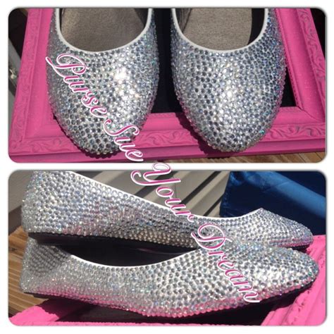 Custom Crystal Rhinestone Ballet Flat Shoes Wedding Shoes Etsy