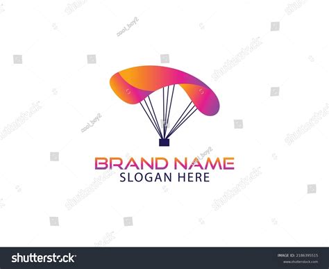 Parachute Logo Design Skydiving Logo Design Stock Vector Royalty Free
