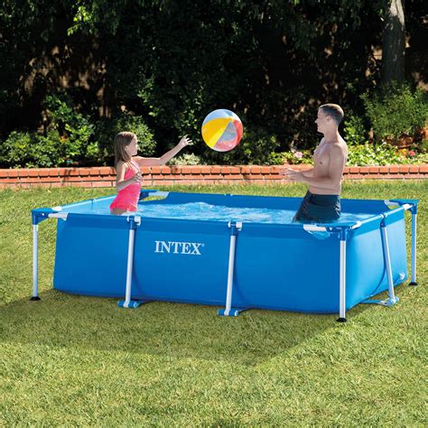 Intex 85ft X 26in Rectangular Frame Above Ground Swimming Poolopen