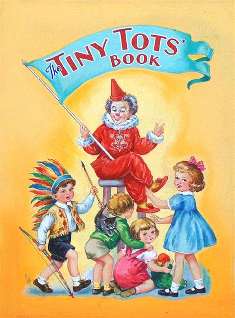 The Tiny Tots Book Cover Original Signed Art By E V Abbott