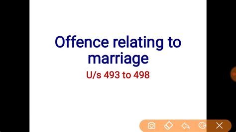 Offence Relating To Marriage Bigamy Section 493 Section 494