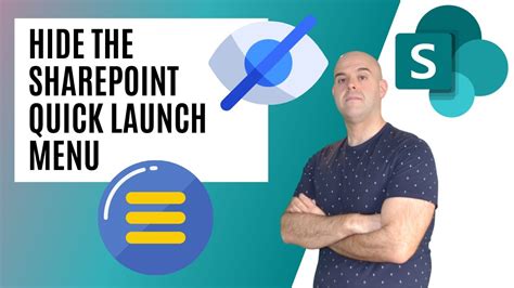 How To Hide The Quick Launch Menu In Sharepoint Online Youtube