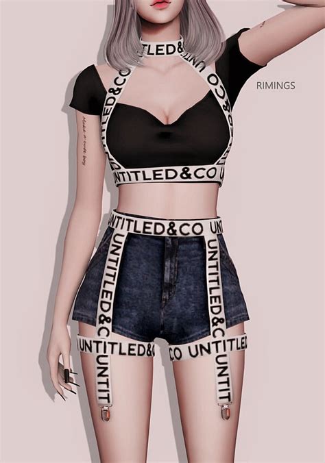 Denim Collection From Rimings • Sims 4 Downloads