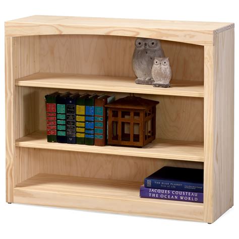 Archbold Furniture Pine Bookcases Solid Pine Bookcase With 2 Open