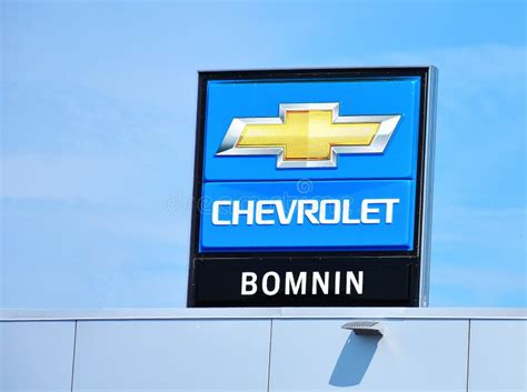 Chevrolet Automobile Dealership Sign Editorial Photo Image Of Emblem