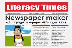 They serve as great inspiration for young writers to attempt their own recounts or can be a centrepiece for a critical class discussion. Newspaper maker - FREE Primary KS2 teaching resource ...