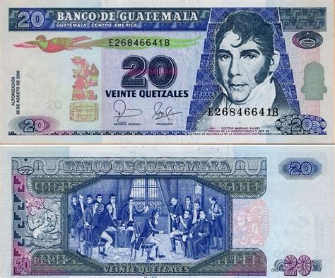 Quetzal Guatemalteco Gtq Monedas Y Billetes En Circulación