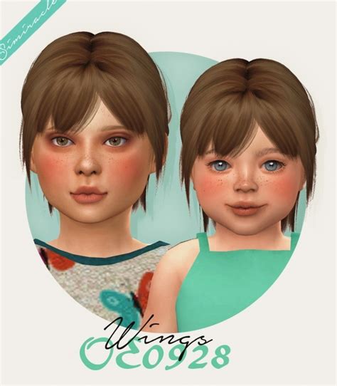 Wings Oe0928 Hair Kids And Toddlers At Simiracle The Sims 4 Catalog