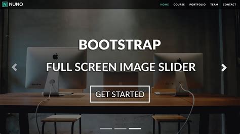 Build A Responsive Bootstrap Website A Full Screen Image Slider Using Bootstrap HTML CSS