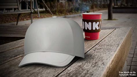 dad hat mockup  psd template  texty cafe