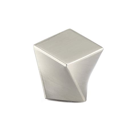 Contemporary Expression Ii Collection 1 Square Knob In Brushed