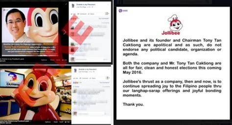Jollibee Issues Official Statement On Reported Mayor Dutertes