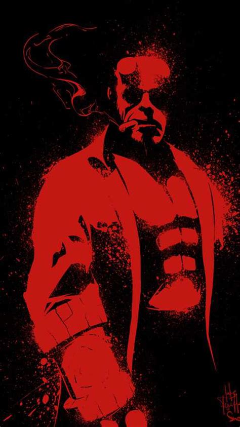 Red Hellboy Iphone Wallpaper Iphone Wallpapers Iphone Wallpapers