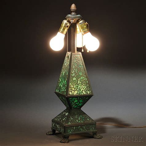 $119.99 ($60.00 per item) 206. Metal Overlay Table Lamp | Sale Number 2770B, Lot Number ...