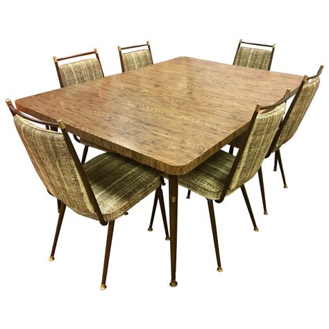Available in two finishes, pair with the clara dining chair for a complete look! Daystrom Mid-Century Modern Kitchen Dining Set Table Chairs For Sale at 1stdibs