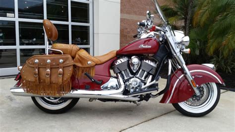 2014 Indian Chief Vintage In Motorcycle Red Wextremely Low Miles And