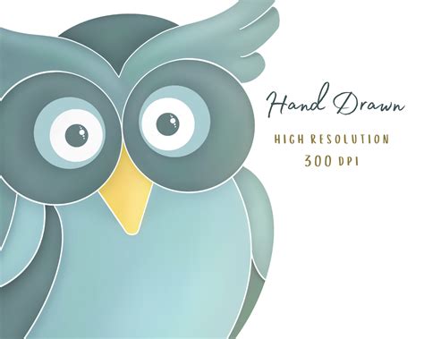 Owl Svg Lindo Búho Clipart Animal Svg Etsy