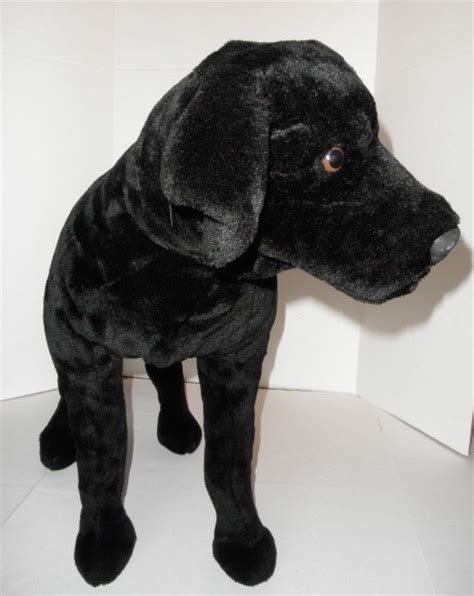 Melissa And Doug Black Lab Plush Stuffed Animal Toy Dog Labrador Large