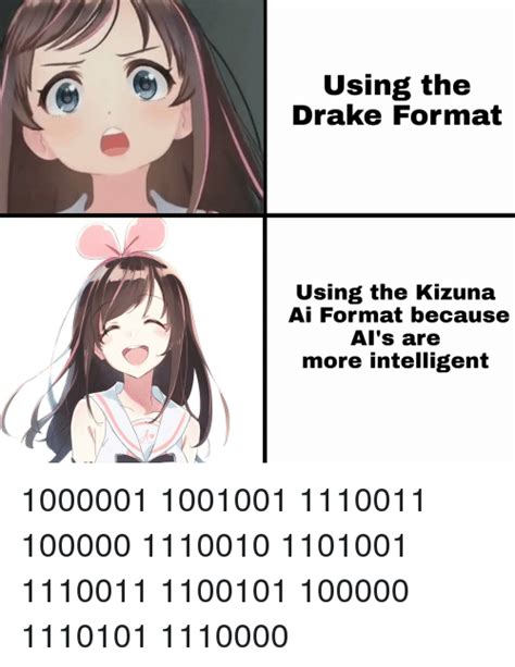 Using The Drake Format Using The Kizuna Ai Format Because