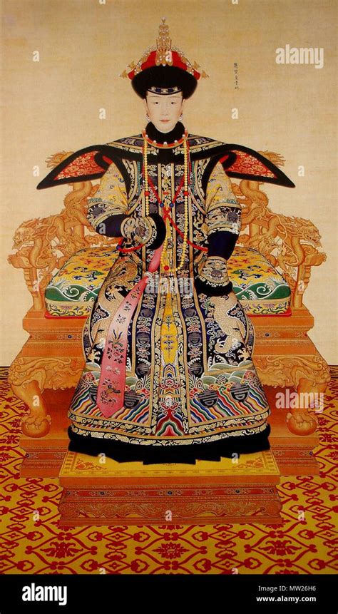 The Imperial Portrait Of The Imperial Noble Consort Hui Xian Of Qing