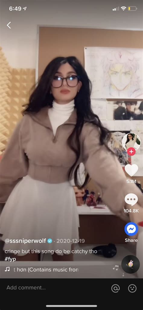 Dress Sniperwolf Sssniperwolf Youtuber Tiktokers White Outfit