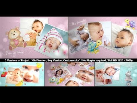 This photo album template is very easy to customize. Baby Photo Album | Lovely Slideshow | After Effects ...