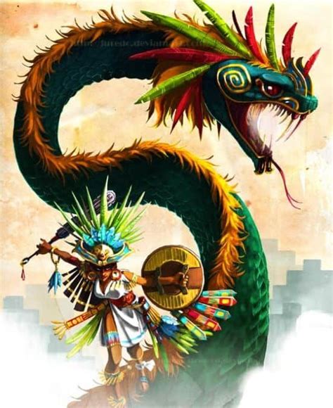 Quetzalcoatl Mythology Of The Aztec Feathered Serpent God Mayan Art