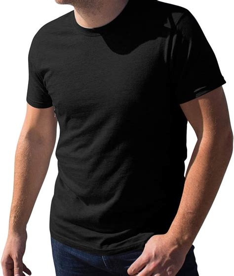 Pickpocket Proof Crew Necked Mens T Shirt With 2 Hidden Zipper Pockets 100