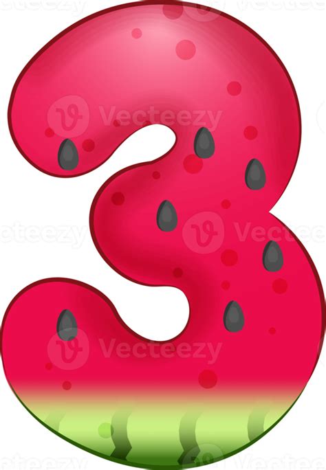Watermelon Numbers Png 510 Download