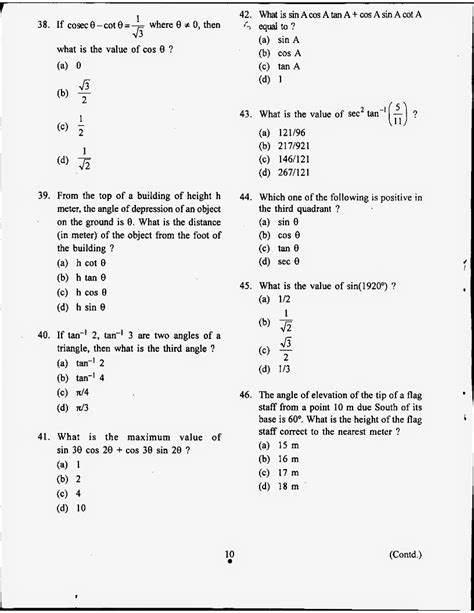 The questions have been designed to test for deep understanding of maths concepts. Questions and answer key of NDA NA 2012 April mathematics exam