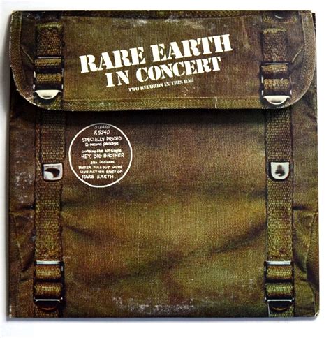 From The Stacks Rare Earth In Concert Concert Album Cover Art Rare