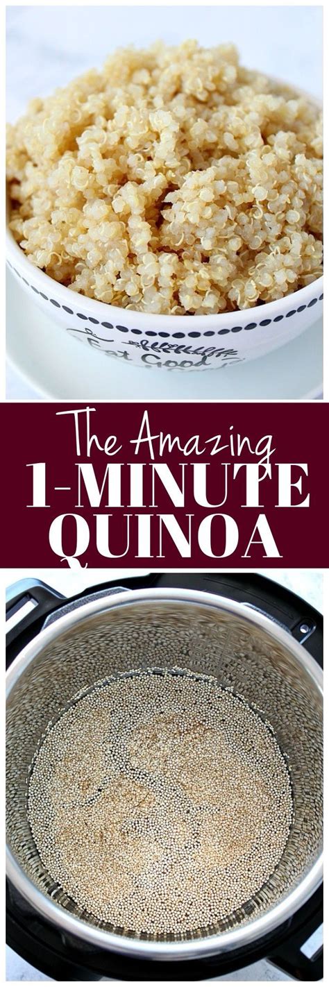 The ultimate instant pot cookbook for people with diabetes, from the diabetes food and nutrition experts! 1-Minute Instant Pot Quinoa Recipe - the fastest way to ...