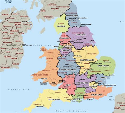 Regional Map England