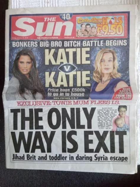 The Sun Newspaper Friday Th January Last Ever Topless Page