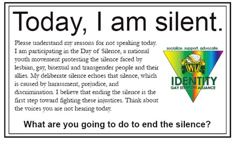 Day Of Silence 2024 Thursday April 11 2024