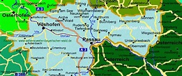 Landkarte Orte im Landkreis Passau Gemeinden Städte Reiseziele